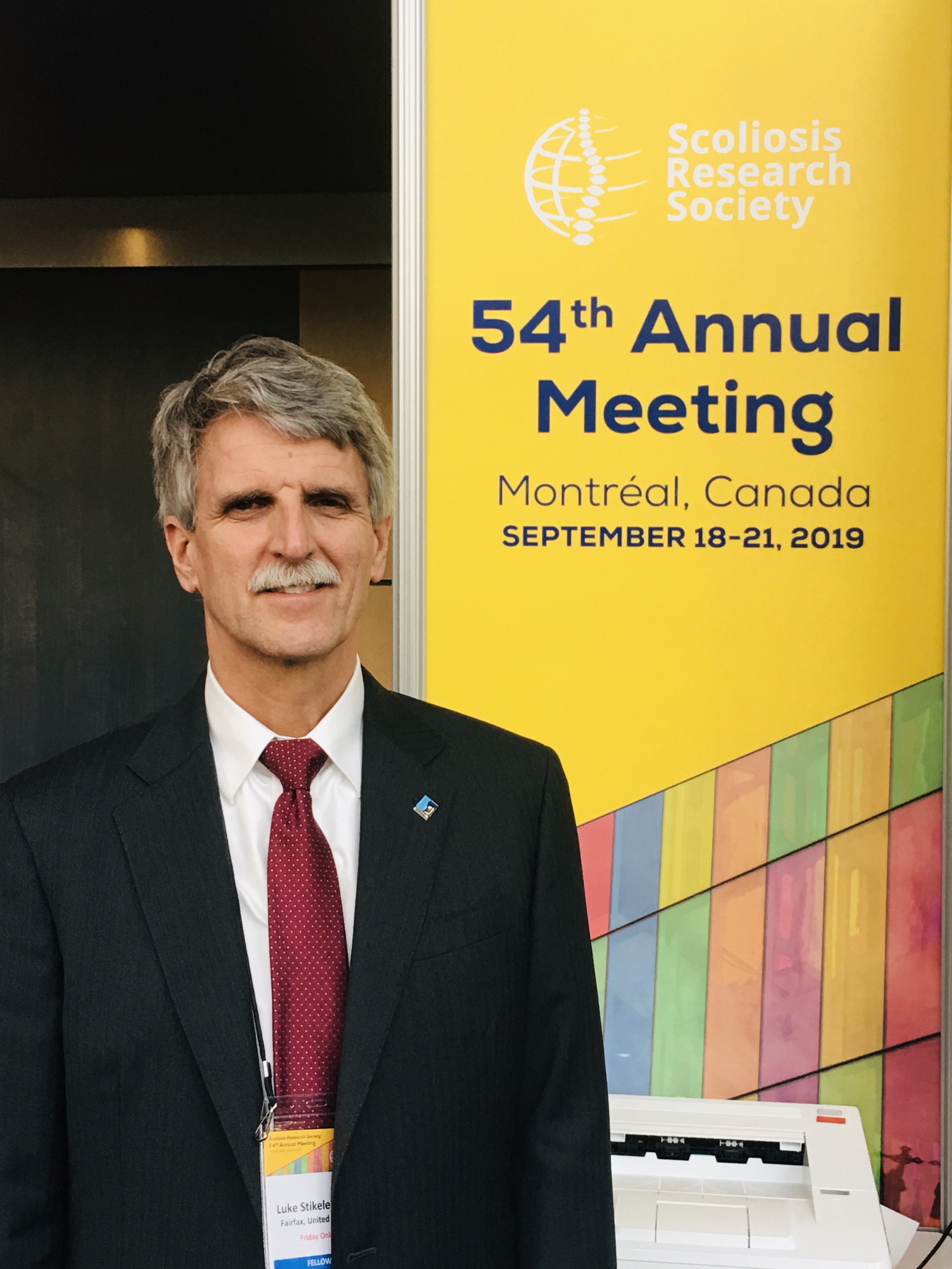 Luke attends Scoliosis Research Society’s Annual Meeting in Montréal