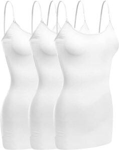 Three Emmalise Women’s Built-in Bra Camisole