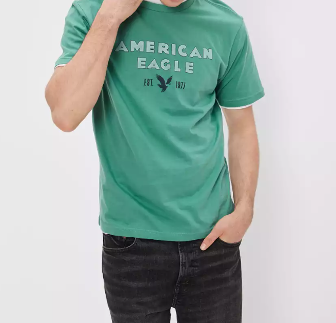 green t-shirt