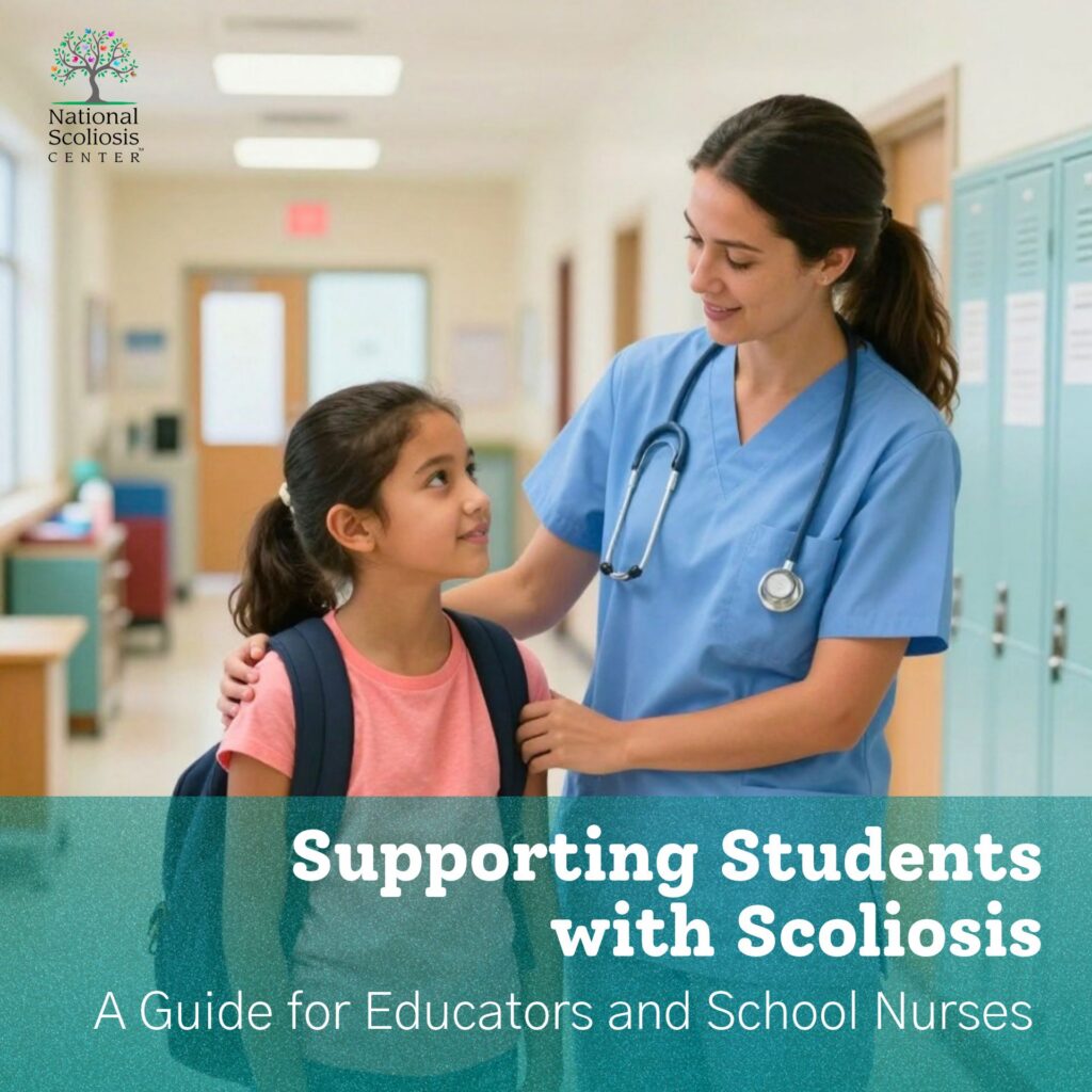 Student with Scoliosis and School Nurse